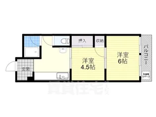日晃マンション【4階】の間取り