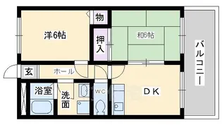 高尾マンション【4階】の間取り