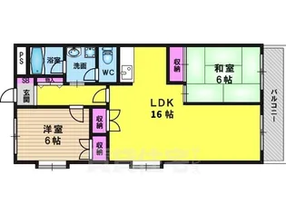 第2コーポ藤岡【3階】の間取り