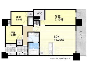 セントプレイスタワー【25階】の間取り