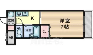 大橋コーポ【1階】の間取り
