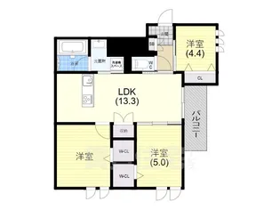 ヘーベル ロシュ8【3階】の間取り