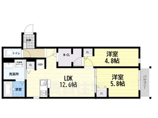 Lavendel【2階】の間取り