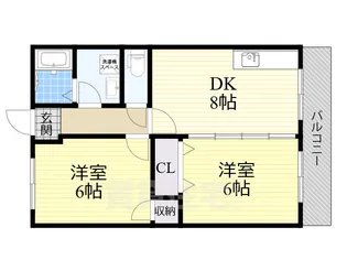 メゾン辻田【2階】の間取り