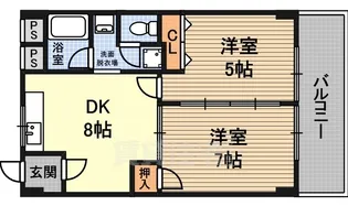 第6高光マンション【2階】の間取り