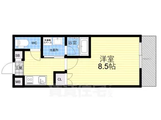 Siete西宮北口【2階】の間取り
