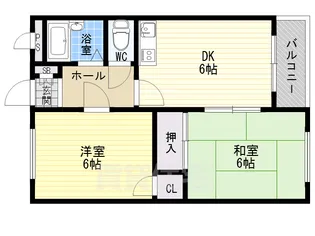 メゾンかせの【4階】の間取り