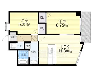 ラ・カーユ【6階】の間取り