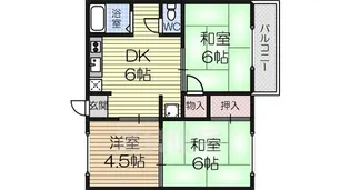 タウニーN【105号室】の間取り