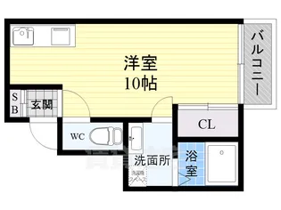F´grace高槻【1階】の間取り