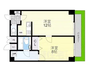 ルミエール間宮【1階】の間取り