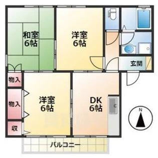 セジュールINOU【1階】の間取り