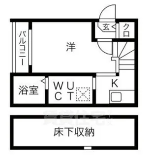 ル・ケレス黄金【1階】の間取り