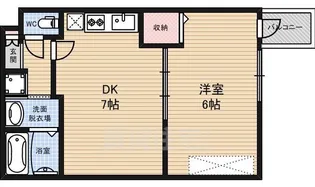 フォルトゥーナ中堂寺【1階】の間取り