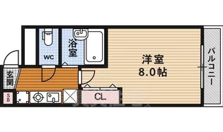 サンバリエ木屋町【3階】の間取り