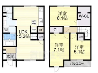 フェリーチェ【1階】の間取り