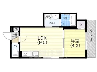 F Canens SEAM【3階】の間取り