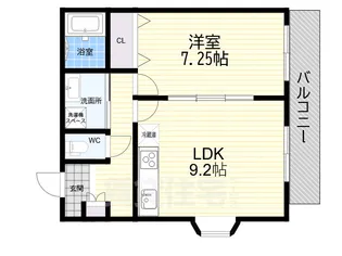 プチシャルマン夙川【3階】の間取り