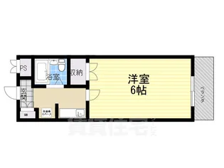 夙川ル・カンフリエ【3階】の間取り