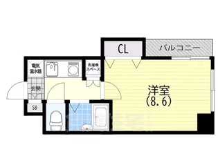 カーサ神戸下山手【6階】の間取り