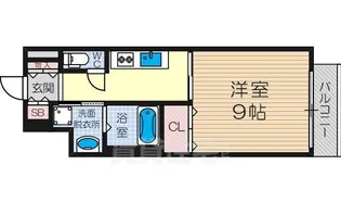 レジュールアッシュJUSO【3階】の間取り