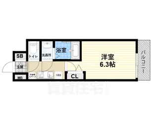 プレサンス尼崎アルモナ【6階】の間取り