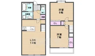 MAKANI長岡京【1階】の間取り