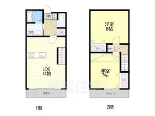 MAKANI長岡京【1階】の間取り