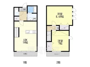 MAKANI長岡京【1階】の間取り