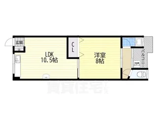 教興寺マンション【3階】の間取り