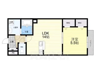 Lien甲子園口北町【1階】の間取り