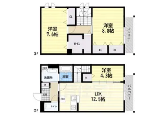 Lavendel【2階】の間取り