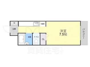 ジョイナス三宅【1階】の間取り