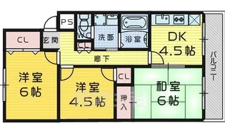 ルミエール梅北【2階】の間取り