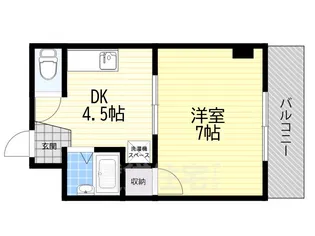 マンション笹倉【4階】の間取り