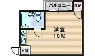 グレースフリー上野【101号室】の間取り