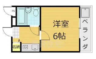 第20長栄イスズベル京都伏見【3階】の間取り