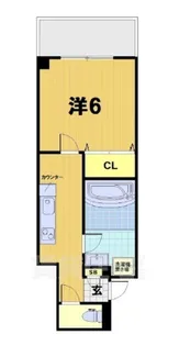 プリオーレ衣笠【1階】の間取り