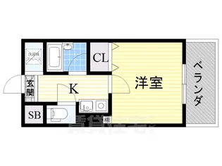 パラシオ塚本3【3階】の間取り