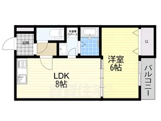 菊水通新築マンション【1階】の間取り