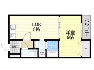 菊水通新築マンション【3階】の間取り
