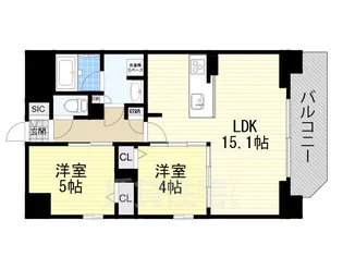 プレサンスロジェ栄三丁目【14階】の間取り