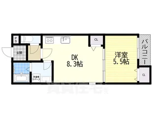 菊水通新築マンション【3階】の間取り