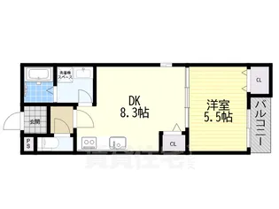 菊水通新築マンション【2階】の間取り