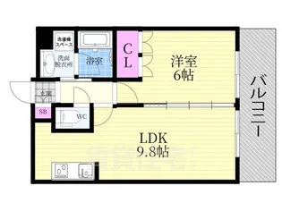 音羽ハイツ【4階】の間取り