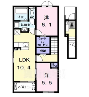 ヒカルサ名古屋港区大西1【2階】の間取り