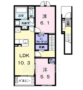 ヒカルサ名古屋港区大西1【2階】の間取り