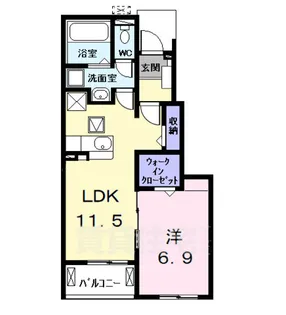 ヒカルサ名古屋港区大西2【1階】の間取り