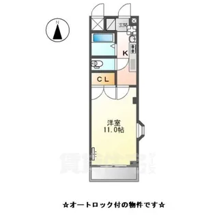 プレジデント・川中【4階】の間取り