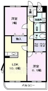 ベル・アンジュ【6階】の間取り